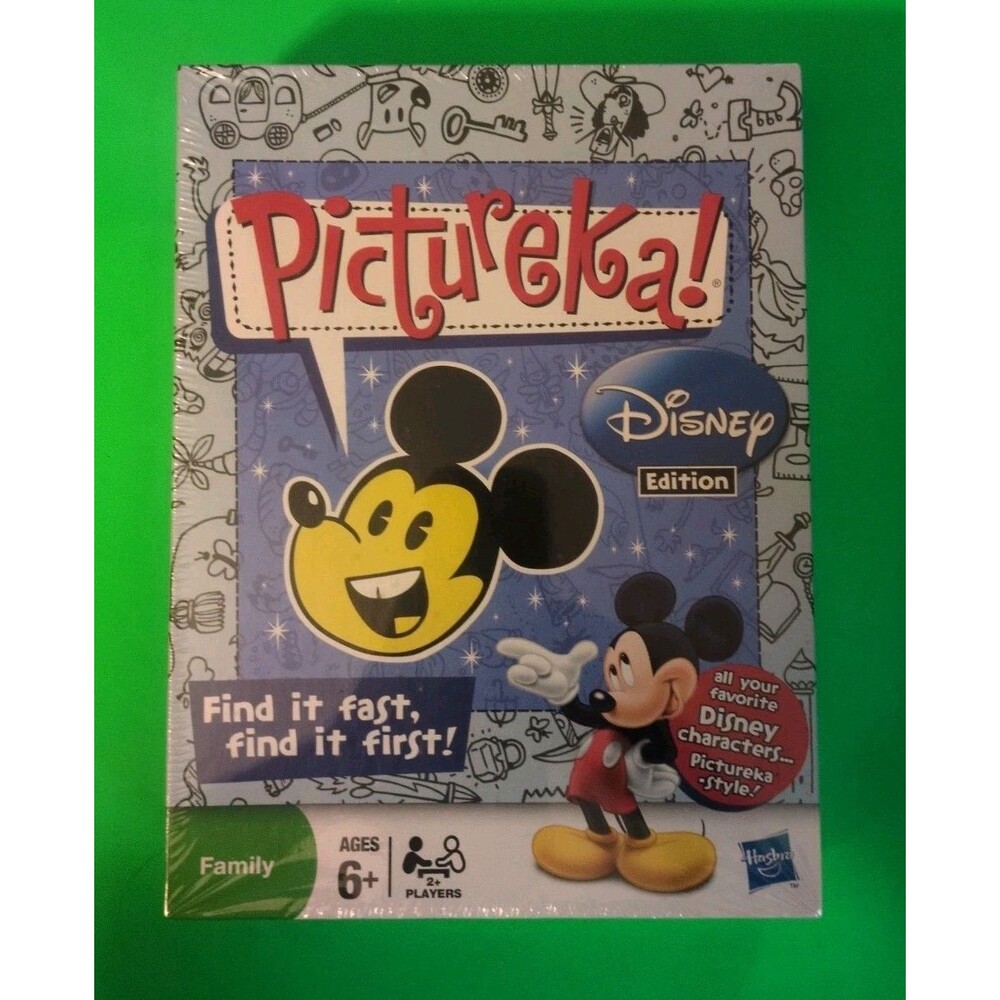 Pictureka! Disney Edition Family Find It Game Complete Set 09128 Hasbro 621 NEW